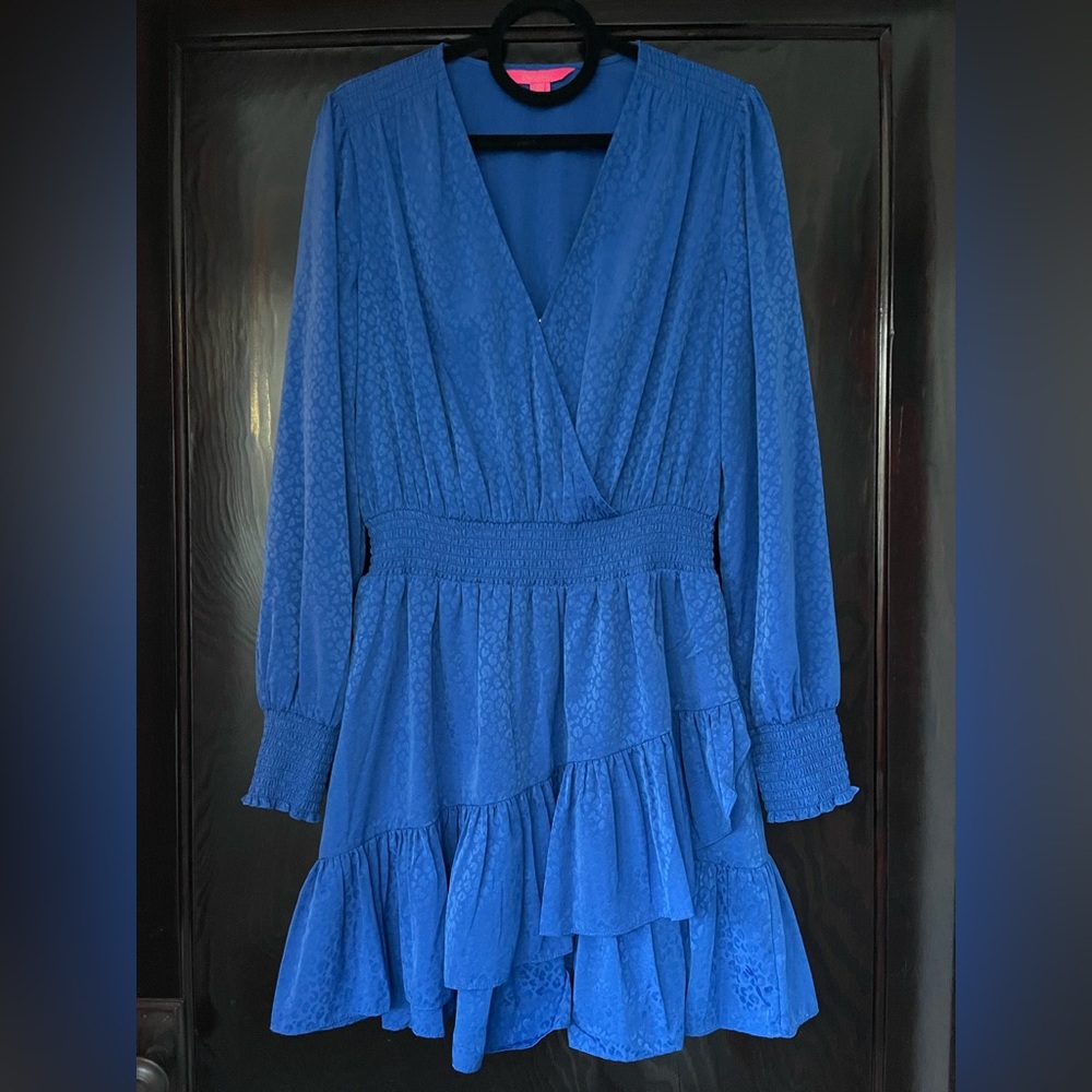 Lilly Pulitzer Blue Ruffle Dress | Size 12